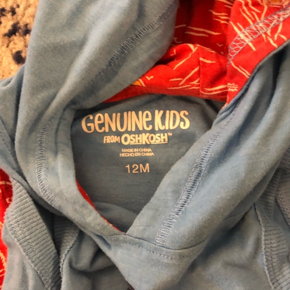 Genuine Kids OshKosh shark hoodie set - Picture 4 of 4